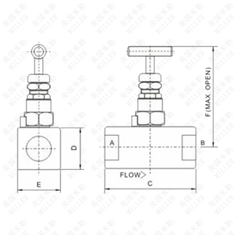 进口承插焊针型阀尺寸图 进口承插焊针型阀尺寸图